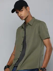 R.Code by The Roadster Life Co. Men Solid Casual Shirt