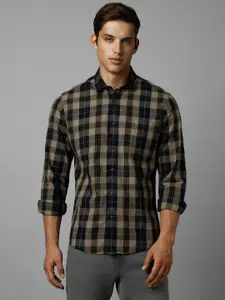 Louis Philippe Jeans Slim Fit Tartan Checked Pure Cotton Casual Shirt