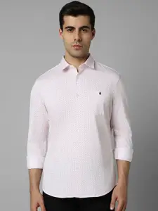 Louis Philippe Sport Slim Fit Micro Ditsy Printed Long Sleeves Cotton Casual Shirt