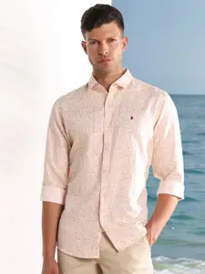 Louis Philippe Sport Men Slim Fit Floral Printed Long Sleeves Cotton Casual Shirt