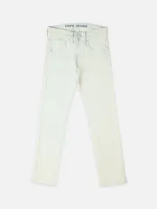 Pepe Jeans Boys Mid-Rise Slim Fit Cotton Jeans