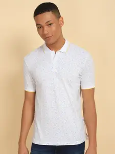 Allen Solly Geometric Printed Polo Cotton Casual T-shirt