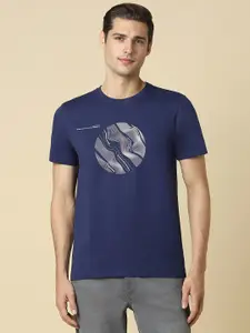 Allen Solly Graphic Printed Round Neck Slim Fit T-shirt