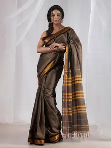 Unnati Silks Zari Pure Cotton Handloom Narayan Peth Saree