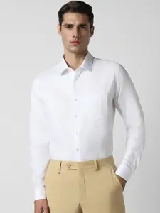 Van Heusen Slim Fit Textured Opaque Cotton Party Shirt