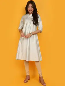 V-Mart Mandarin Collar Three-Quarter Sleeves Kurta