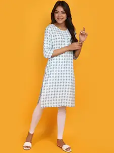 V-Mart Printed Round Neck Kurta