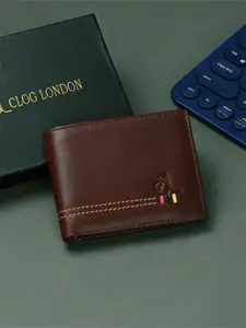 CLOG LONDON Textured Leather Two Fold Wallet