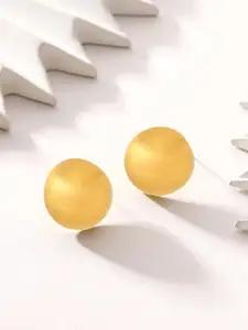 Yellow Chimes Gold-Plated Contemporary Stud Earrings