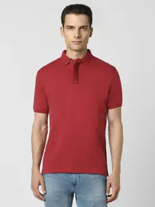 Van Heusen Sport Polo Collar Short Sleeves Pure Cotton T-shirt
