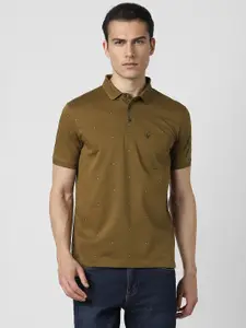 Van Heusen Sport Abstract Printed Polo Collar Pure Cotton T-shirt