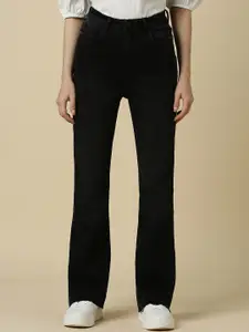 Allen Solly Woman Mid-Rise Dark Shade Clean Look Pure Cotton Jeans