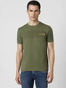 Van Heusen Sport Typography Printed Crew Neck T-shirt