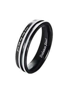 Yellow Chimes Stainless Steel Band Finger Ring