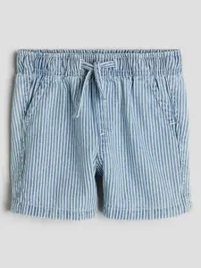 H&M Boys Striped Denim Shorts