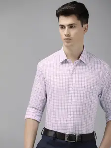 Arrow Pure Cotton Manhattan Slim Fit Checked Formal Shirt