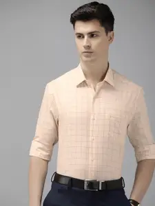 Arrow Pure Cotton Manhattan Slim Fit Checked Formal Shirt