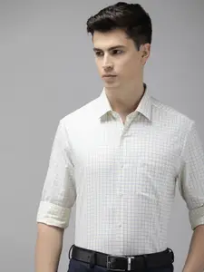Arrow Pure Cotton Manhattan Slim Fit Checked Formal Shirt
