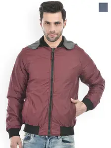 Lawman pg3 Reversible Cotton Bomber Jacket With Detachable Hood & Sleeves