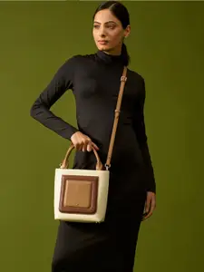 HIE Colourblocked Women Sling handbag Bag Structured Look