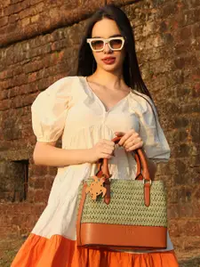 HIE Women's Mara Structured Design Sling Strap Textured Handbag