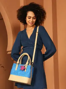 HIE Women's Mara Textured Structured Design Sling Strap Handbag