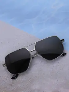 Carlton London Men Premium Rectangle Sunglasses with Polarised Lens CLSM300
