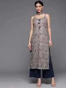 KALINI Women Ethnic Motifs Embroidered Thread Work Kurta