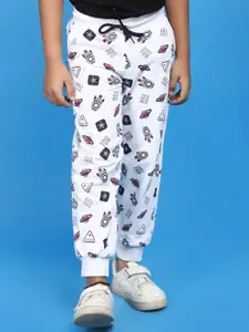 V-Mart Boys Conversational Printed Cotton Joggers
