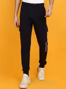 V-Mart Men Mid-Rise Cotton Cargo Joggers