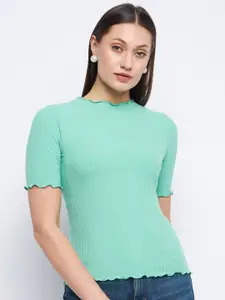 Madame Ribbed Round Neck Top