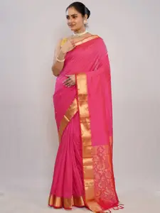 AllSilks Woven Design Zari Pure Silk Kanjivaram Saree