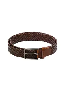 REDHORNS Men Braided Leather Belt