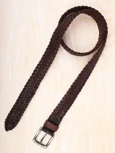 REDHORNS Men Braided Leather Belt