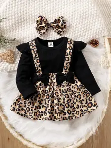 BAESD Animal Printed Fit & Flare Dress