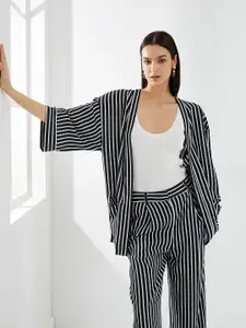 Koton Vertical Striped Shrug