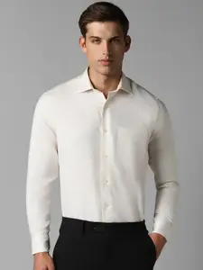 Louis Philippe Self Design Pure Cotton Formal Shirt