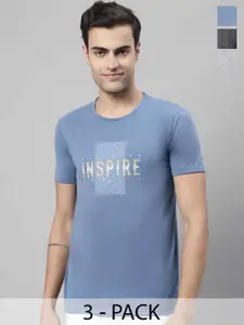 MACK JONNEY Pack Of 3 Printed Cotton T-shirts