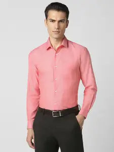 Peter England Spread Collar Long Sleeves Regular Fit Formal Shirt