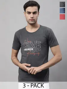 MACK JONNEY Pack Of 3 Printed Cotton T-shirts