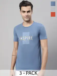 MACK JONNEY Pack Of 3 Printed Cotton T-shirts