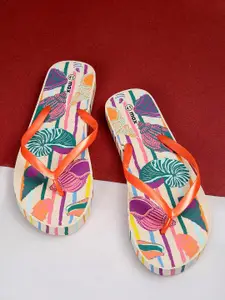max Women Printed Thong Flip-Flops