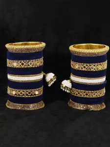 LAVAZZA Set Of 66 Gold-Plated AD-Studded Bangles