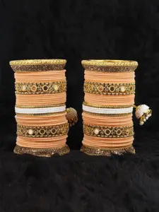 LAVAZZA Set Of 66 Gold-Plated & AD-Studded Bangles