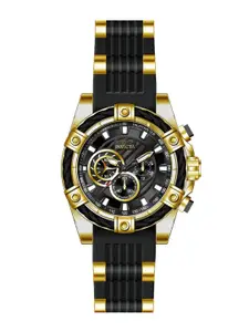 Invicta Men Patterned Dial & Textured Straps Analogue Watch 26818
