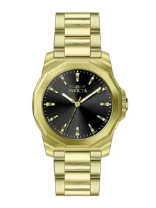 Invicta Men Brass Dial & Stainless Steel Bracelet Style Straps Analogue Watch 46839