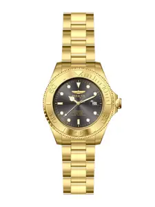 Invicta Men Embellished Dial & Stainless Steel Bracelet Style Straps Analogue Automatic Watch 28952