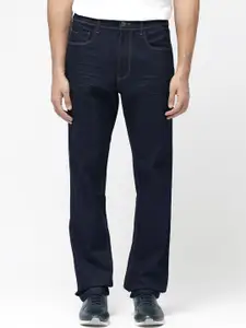RARE RABBIT Men Straight Fit Mid Rise Clean Look Stretchable Jeans