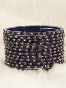 LAVAZZA Set Of 12 Zircon Stones Studded Bangles