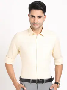 Turtle Standard Slim Fit Checked Pure Cotton Formal Shirt